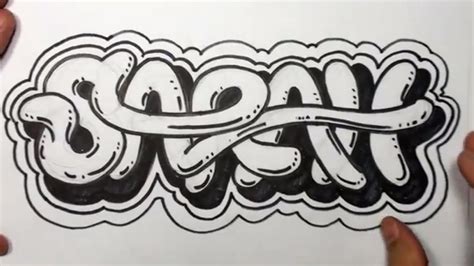 How To Draw Graffiti Letters Write Sarah In Cool Letters Youtube