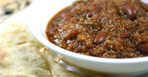 Refrigerate up to two days ahead and bring to room temperature before serving. Quinoa Lentil Chili (Vegan, Gluten-free) - Diabetic Foodie