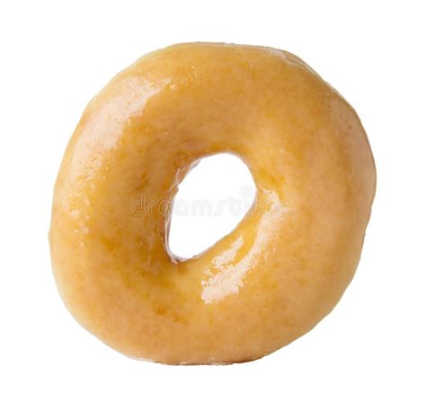 Glazed Donut Isolated On White Stock Photo Image Of Glazed Brown