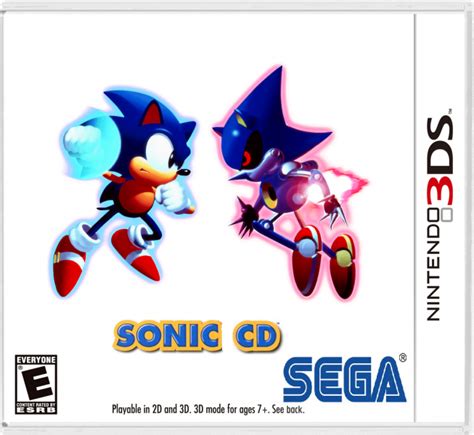 Sonic Cd Nintendo 3ds Box Art Cover By Arronred