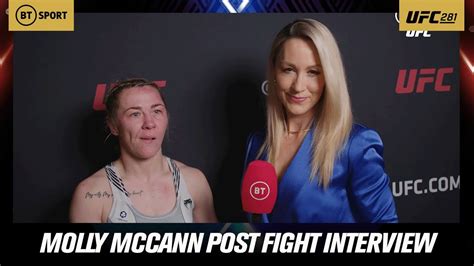Im Proper Devastated An Emotional Molly Mccann Following Her Loss At Ufc 281 😢 Youtube