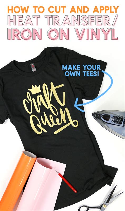 how to use heat transfer vinyl a beginner s guide to cutting and applying iron on vinyl