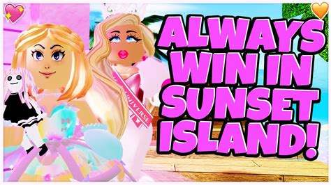 How To Always Win Sunset Island 🏰 Royale High Youtube