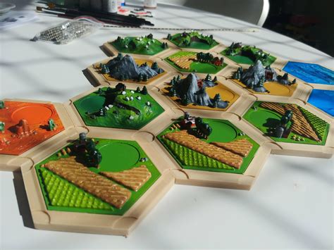 Here Is My 3d Printed And Hand Painted Catan Rboardgames