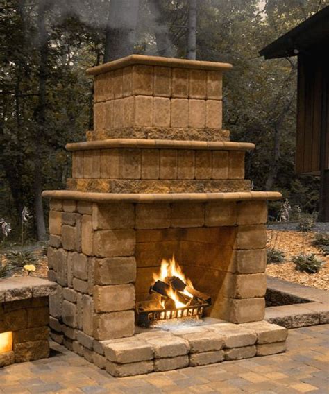 20 Diy Outdoor Stone Fireplace Homyhomee