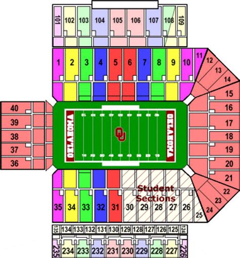 Seating charts, reviews, and seat views. Oklahoma Sooners tickets for sale, schedules and seating ...