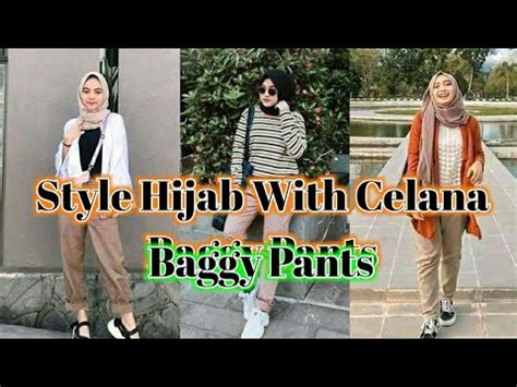 Mens drawstring casual linen baggy yoga pants loose straight beach long trouserstop rated seller. STYLE HIJAB WITH CELANA BAGGY PANTS | Daily Ootd - YouTube