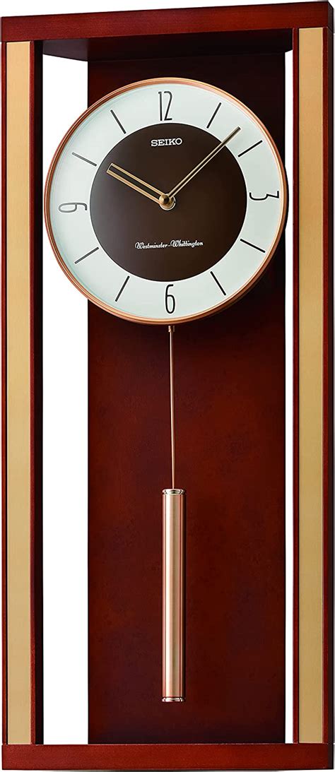Jp Seiko モダンデコ 壁掛け時計 ペンドラムとデュアルチャイム付き ホーム＆キッチン