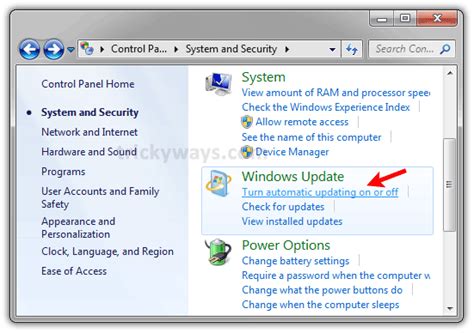 How To Turn Off Windows 7 Automatic Updates Windows Windows 7