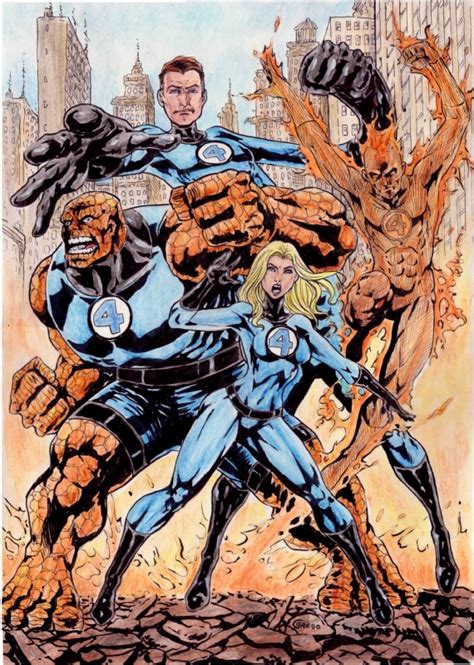 Fantastic Four In Cesar Gregos Comic Arts For Sale On Ebay Comic Art