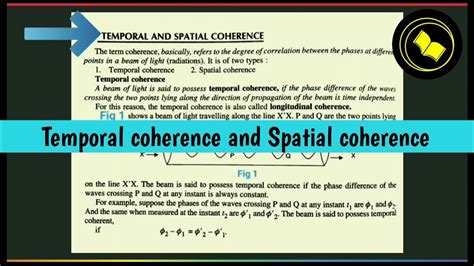Temporal And Spatial Coherence Youtube