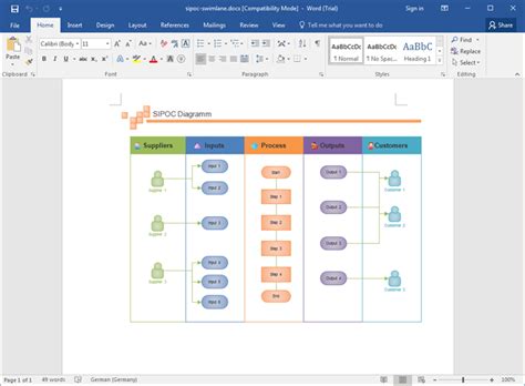 Kostenlose roadmapping vorlage 3d pfeil als zeitstrahl fur powerpoint prasentationen way to s powerpoint vorlagen kostenlos powerpoint vorlagen power point. Einige Vorlagen für SIPOC-Diagramm kostenlos downloaden