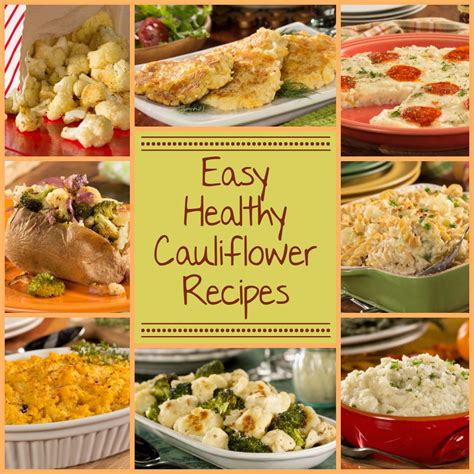Healthy Cauliflower Recipes 8 Easy Recipes With