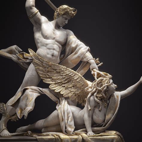 Medusa And Perseus Doczenith Mythological Sculpture Greek Mythology Art Medusa Art