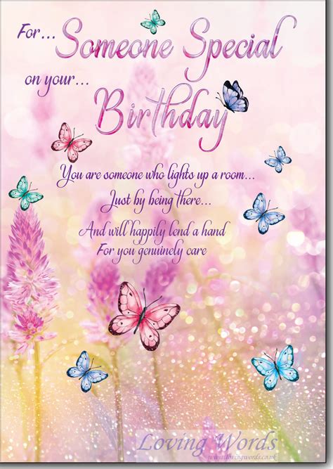 Birthday Someone Special Greeting Cards By Loving Words