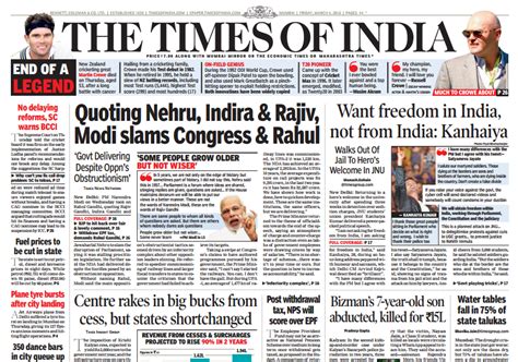 Freedom Of Speech How Newspapers Covered Kanhaiya Kumar And Narendra Modi