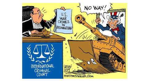 Cartoon International Criminal Court And Us War Crimes In Afghanistan
