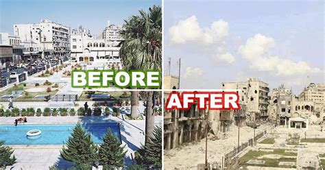 28 Before And After Pictures Tell You What War Did To The Largest City