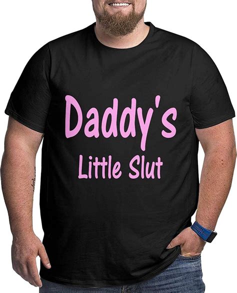 Qqqqm Daddys Little Slut Shirt Mens Plus Size Short Sleeve T Shirts 3d