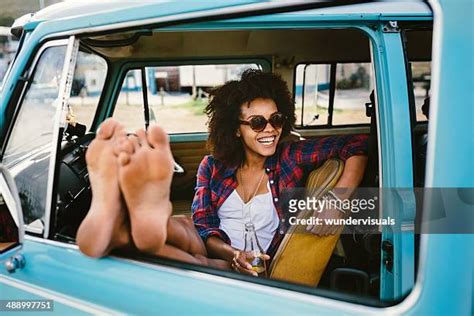 Woman Feet Out Of Car Window Photos And Premium High Res Pictures