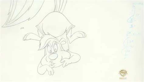Warner Brothers Space Jam Original Production Drawing Pepe Le Pew Picclick