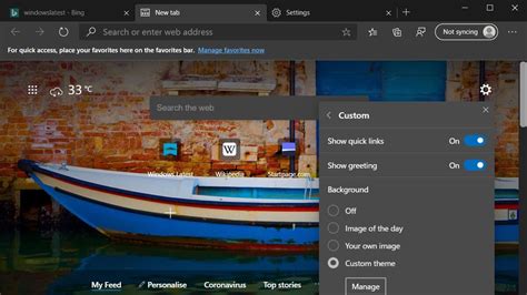 Microsoft Edge Gets Full Page Screenshot And Custom Themes Support