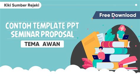 Contoh Presentasi Power Point Menarik Seminar Proposal Tema Awan Free