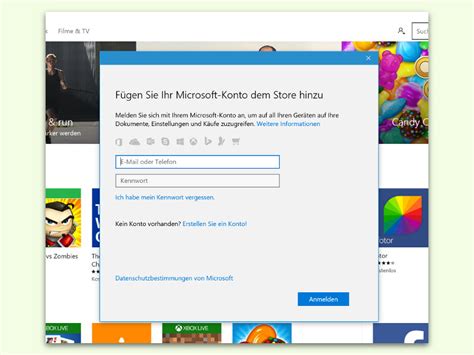 Windows Store Anderes Microsoft Konto Nutzen Schiebde