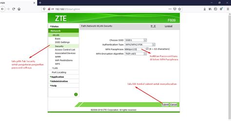 Setelah itu masukkan ip 3. Cara Mengganti Nama Wifi dan Password IndiHome Modem ZTE F609 | Dazoel