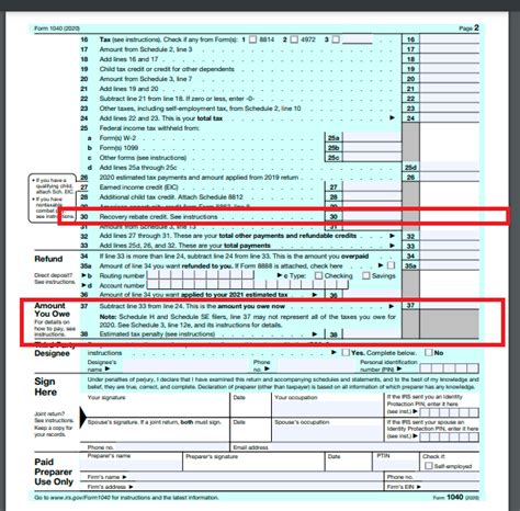 Recovery Rebate Form Turbotax