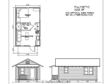 12x16 Cabin With Loft Plans Historic Shed Cottages Tiny Houses