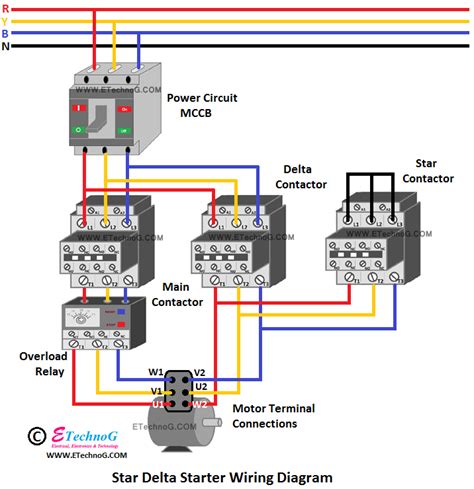 Star Delta Wiring Diagram Electrical