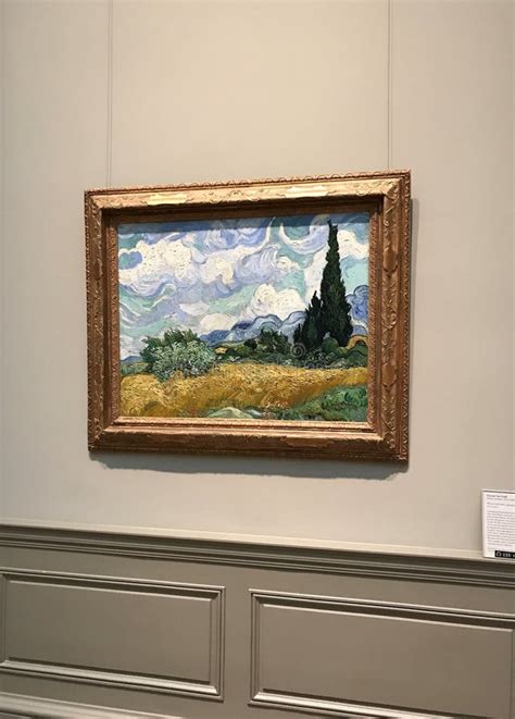 Pole Pszenicy Z Cypresami Vincent Van Gogh W Muzeum Sztuki Nowy Jork
