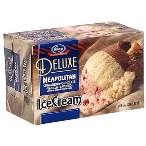 Kroger Deluxe Neapolitan Ice Cream 64 Fl Oz Kroger