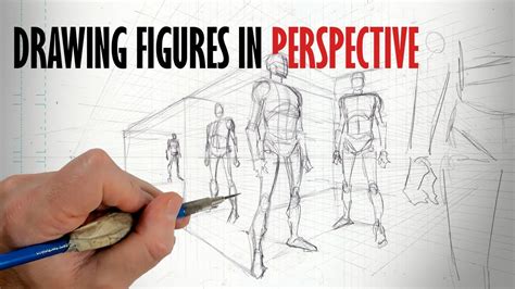 How To Draw Figures In Perspective Youtube