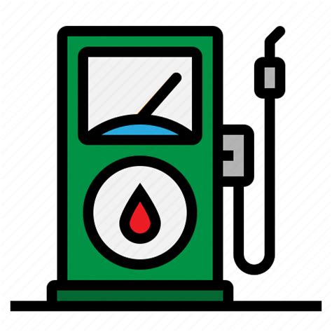 Fuel Oil Petrol Pump Station Icon