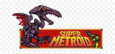 Super Metroid Bitstalgic Super Metroid Title Screen Pngmetroid Png