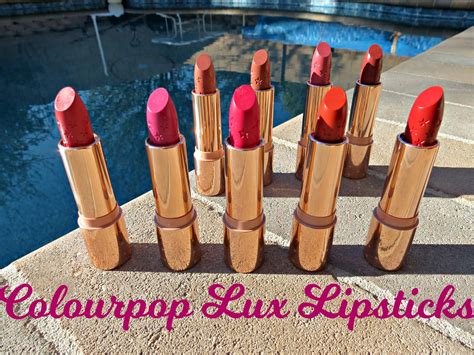 colourpop lux lipstick swatches video review the shades of u