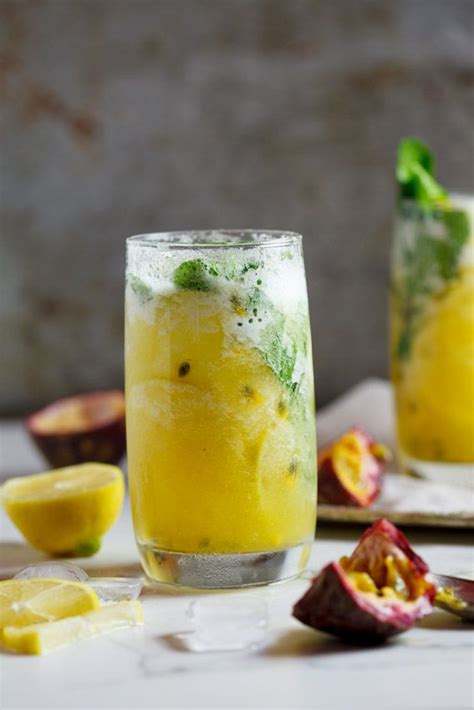 Fresh Pineapple And Passion Fruit Mojito Recipe Passion Fruit Mojito