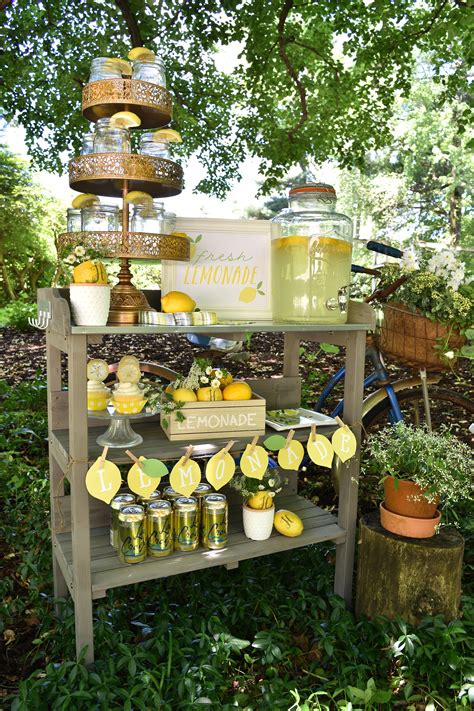 Lemonade Stand Fun For Easy Breezy Summer Entertaining Lemon Themed