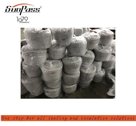 Ceramic Fiber Round Braided Rope For High Temperature Insulation