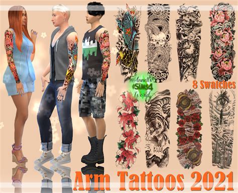 Arm Tattoos 2021 In 2023 Sims 4 Tattoos Sims 4 Sims