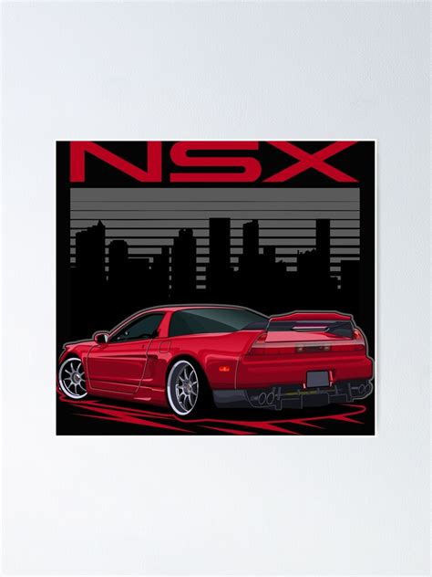Honda Nsx Poster By Haiproject Redbubble