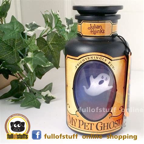 Hallmark Halloween My Pet Ghost Bottle With Light And Sound ~ Julian