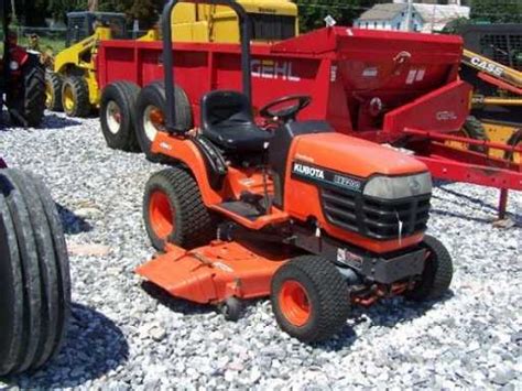 226a Kubota Bx2200 4x4 Compact Tractor W Belly Mower