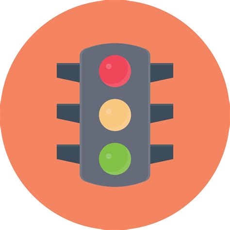 Traffic Light Vector Illustration On A Backgroundpremium Quality