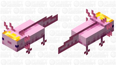 Axolotl With A Crown Minecraft Mob Skin