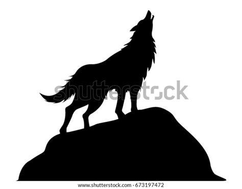 You can edit any of drawings via our online image editor before downloading. Howling Wolf Vector Drawing Stock Vector (Royalty Free ...