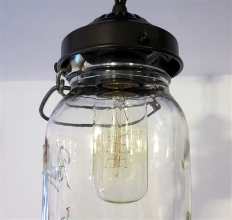 Mason Jar Light Fixture Bulb For Jar Lights Antique Inspired Etsy