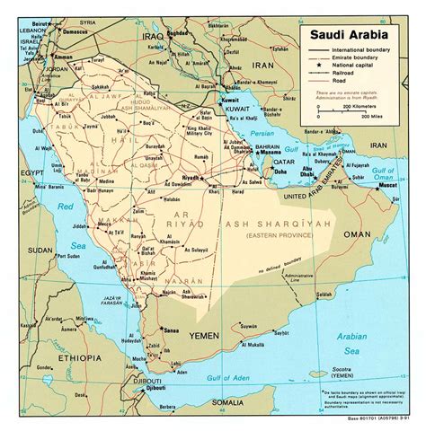 Saudi arabia is located in the continent of asia which has approximately 2,149,690 square kilometers of land area. Saudi Arabia Maps - Perry-Castañeda Map Collection - UT ...